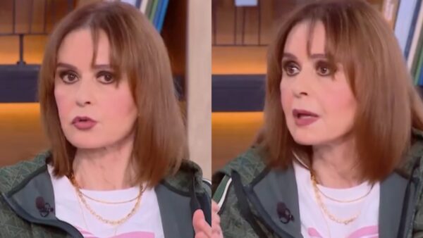 Η Κάτια Δανδουλάκη στο πλατό του mega