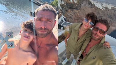 Ο Γιώργος Μανίκας και ο γιος του