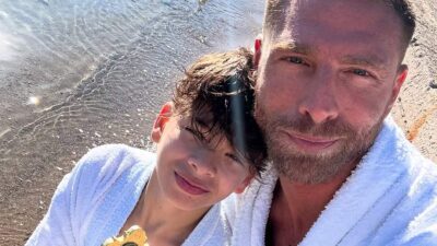 Ο Γιώργος Μανίκας και το παιδί του