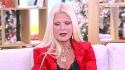 Η Μαρίνα Σταυράκη στο πλατό του Super Κατερίνα