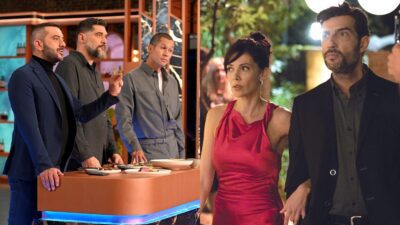 Σκηνή από το MasterChef (αριστέρα) και την σειρά παιχνίδια εκδίκησης (δεξιά)