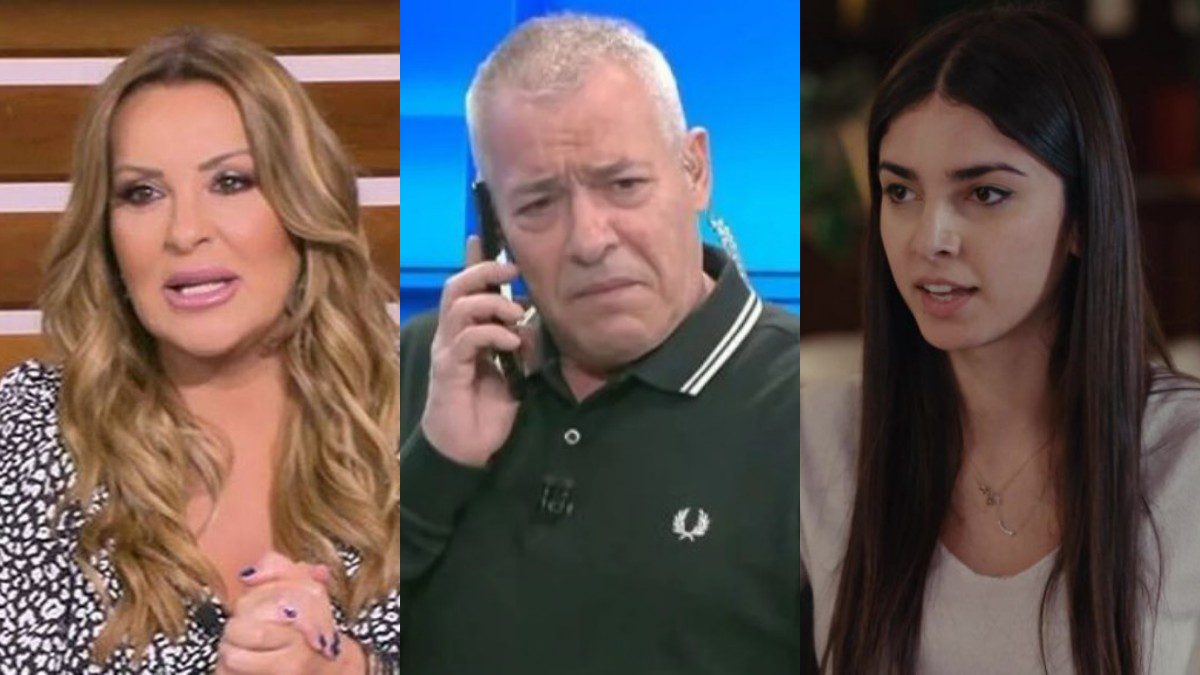 Η Ναταλία Γερμανού, ο Νίκος Μάνεσης και η πρωταγωνίστρια της Γης της ελιάς