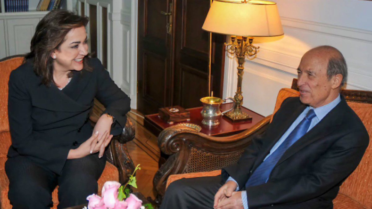 Η Ντόρα Μπακογιάννη με τον Κώστα Σημίτη