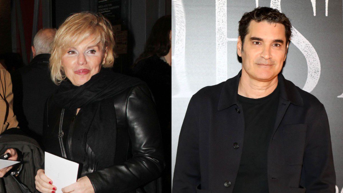 Η Πόπη Διαμαντάκου και ο Χριστόφορος Παπακαλιάτης.