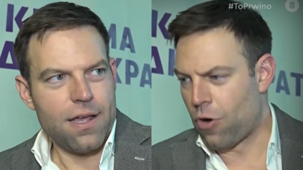 Ο Στέφανος Κασσελάκης στην κάμερα του αντ1