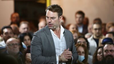 Ο Στέφανος Κασσελάκης σε ομιλία του