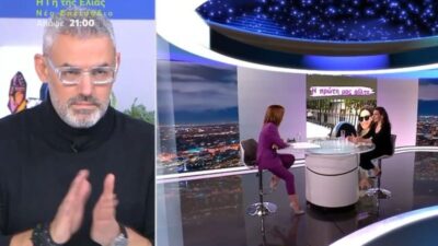 Ο Νίκος Συρίγος στο πλατό του Χαμογέλα και Πάλι