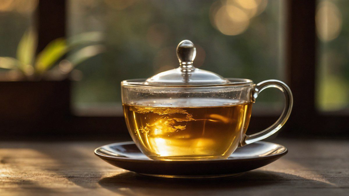 ρόφημα σε κούπα πάνω σε τραπέζι