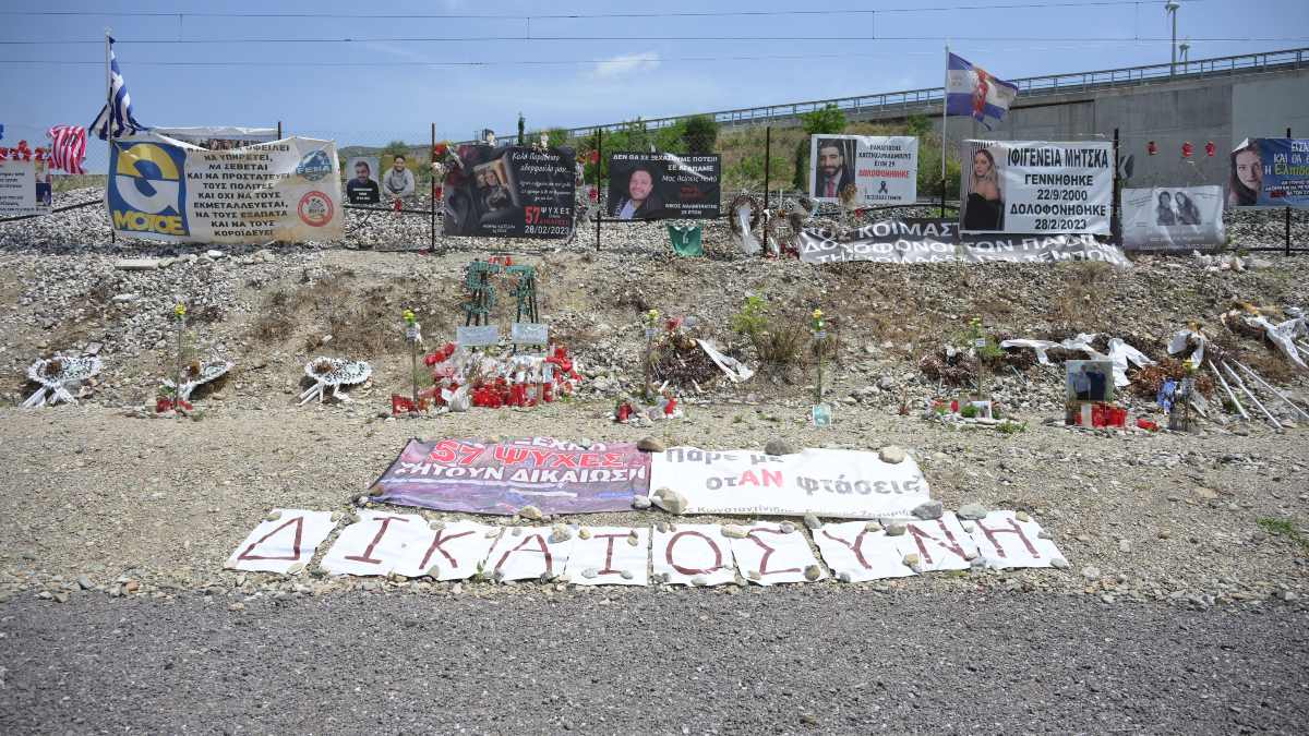 Το σημείο που συνέβη η τραγωδία στα Τέμπη