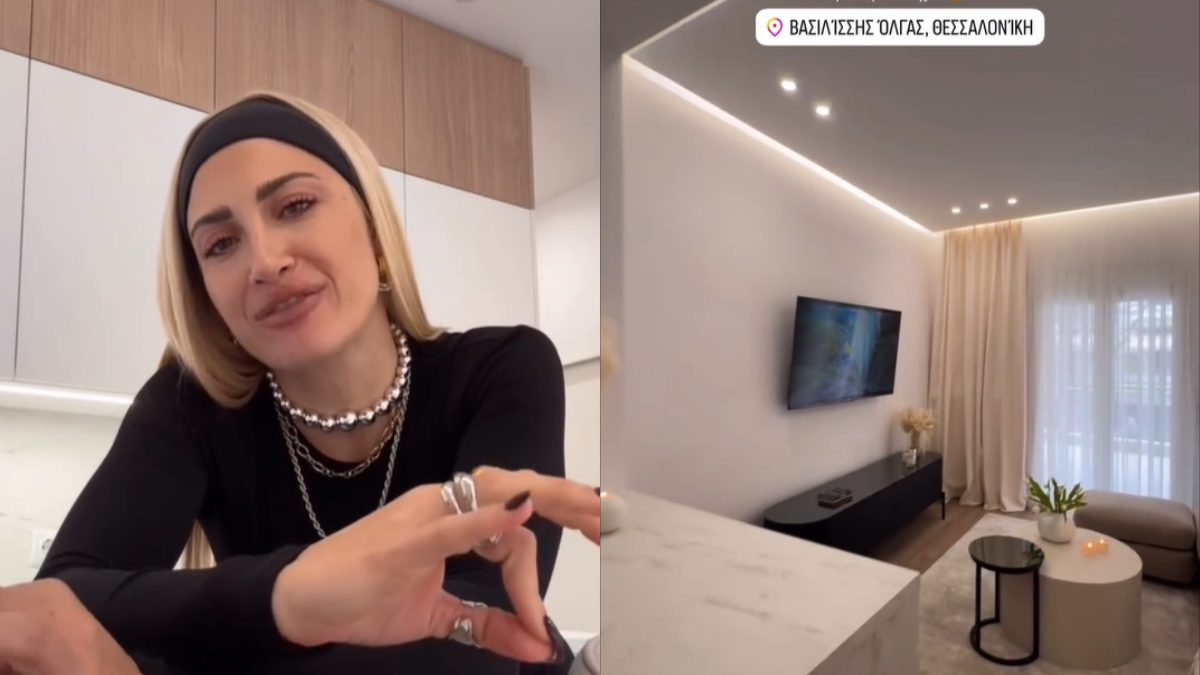 Η Ιωάννα Τούνη και το ένα από τα σπίτια της στην Θεσσαλονίκη