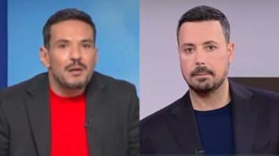 Ο Τσουρός και ο Κουσουλός στα πλατό των εκπομπών τους (κολάζ)