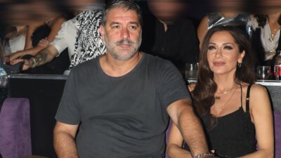 Η Δέσποινα Βανδή και ο Βασίλης Μπισμπίκης σε νυχτερινή τους έξοδο