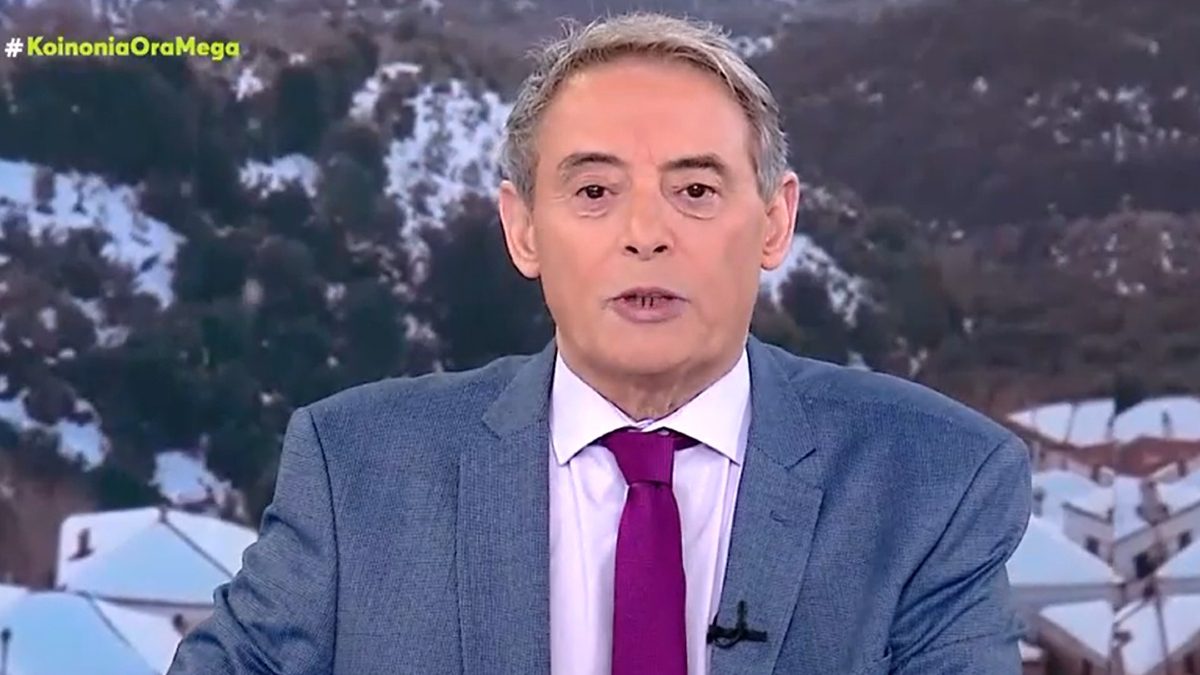 Ο Ιορδάνης Χασαπόπουλος στο πλατό του Κοινωνία Ώρα Mega