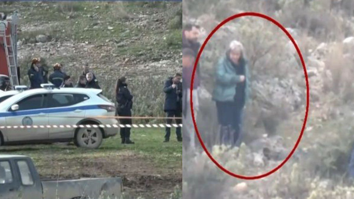 Η μητέρα του Βασίλη Καλογήρου στο σημείο που βρέθηκε νεκρός