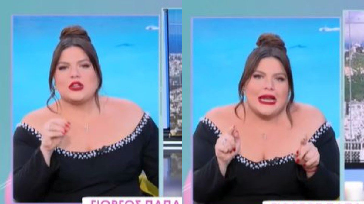 Η Δανάη Μπάρκα στο πλατό του Πάμε Δανάη