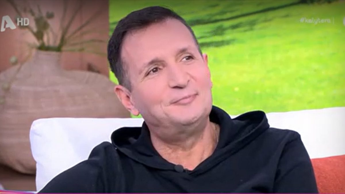 Ο Δημήτρης Μπάσης στο πλατό του αλφα