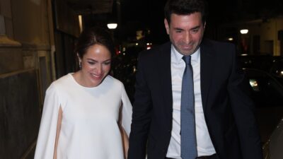 Η Δόμνα Μιχαηλίδου και ο σύζυγός της στον γάμο τους