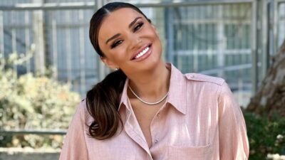 H Ελένη Τσολάκη στο πλατό της εκπομπής της