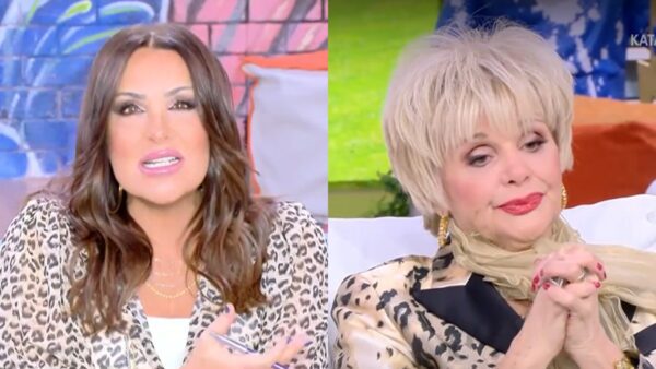 Η Ναταλία Γερμανού με την Μαρία Ιωαννίδου στο πλατό του Καλύτερα δεν γίνεται