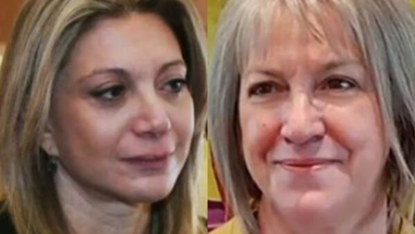 Η Μαρία Καρυστιανού και η Σοφία Αποστολάκη.