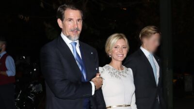 Η Μαρί Σάνταλ μαζί με τον Παύλο Ντε Γκρες σε κοινή τους έξοδο.