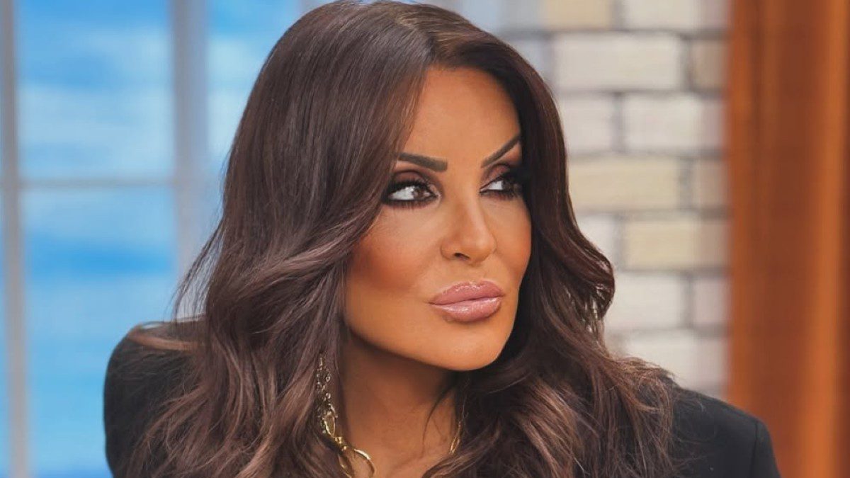 H Ναταλία Γερμανού στο πλατό της εκπομπής της