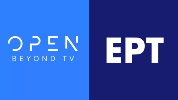Τα λογότυπα του OPEN και της ΕΡΤ