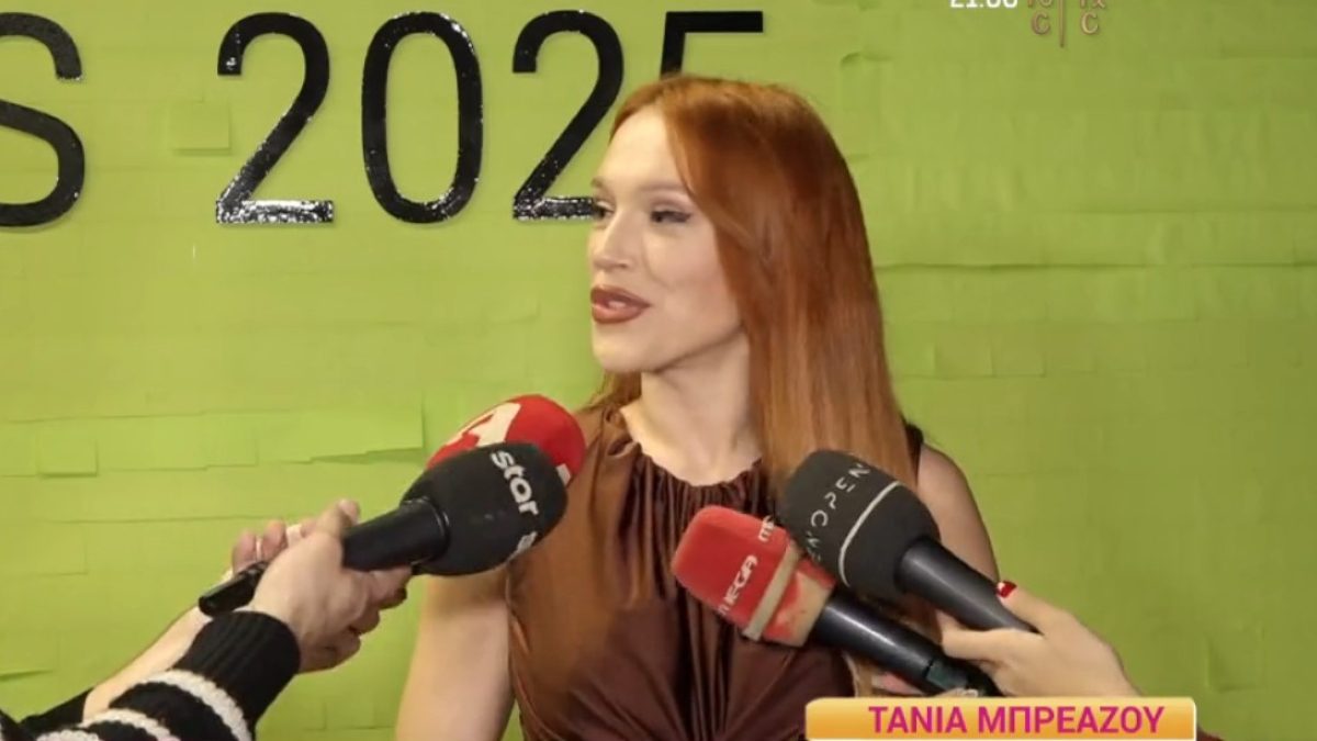 Η Τάνια Μπρεάζου στην κάμερα του Happy Day