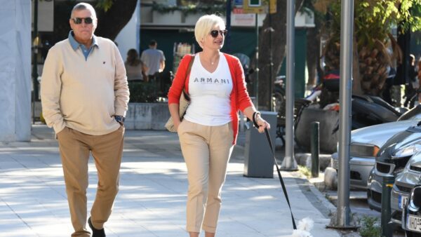 Ο Γιώργος Τράγκας και η Μαρία Καρρά