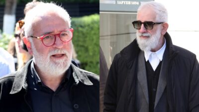 Ο Βασίλης Θωμόπουλος και ο Πέτρος Φιλιππίδης.