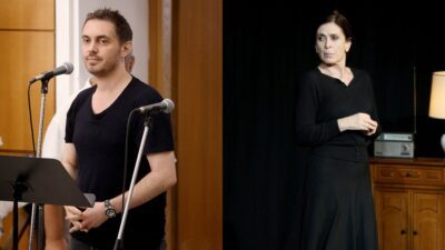 Ο Μιχάλης Χατζηγιάννης και η Κατερίνα Διδασκάλου