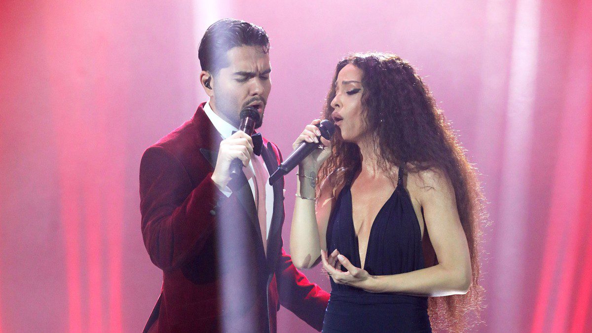 Ο Χρήστος Μάστορας και η Ελένη Φουρέιρα στο Έναστρον.