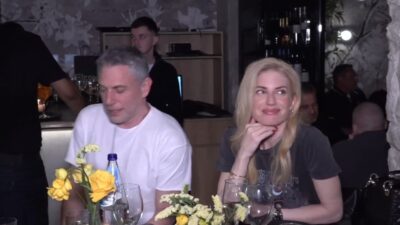 Η Ευαγγελία Αραβανή και ο Σπύρος Λάζαρης