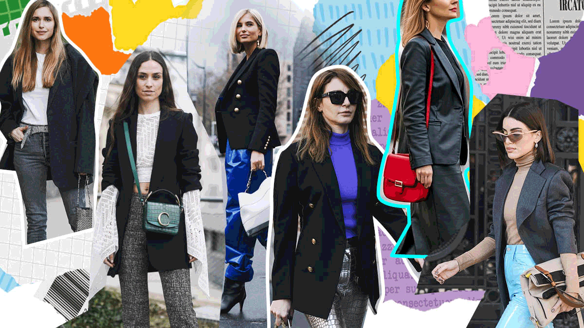 Το μαύρο σακάκι στο street style