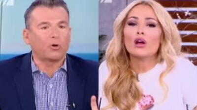 Ο Γιώργος Λιάγκας και η Ελένη Βουλγαράκη στο Πρωινό