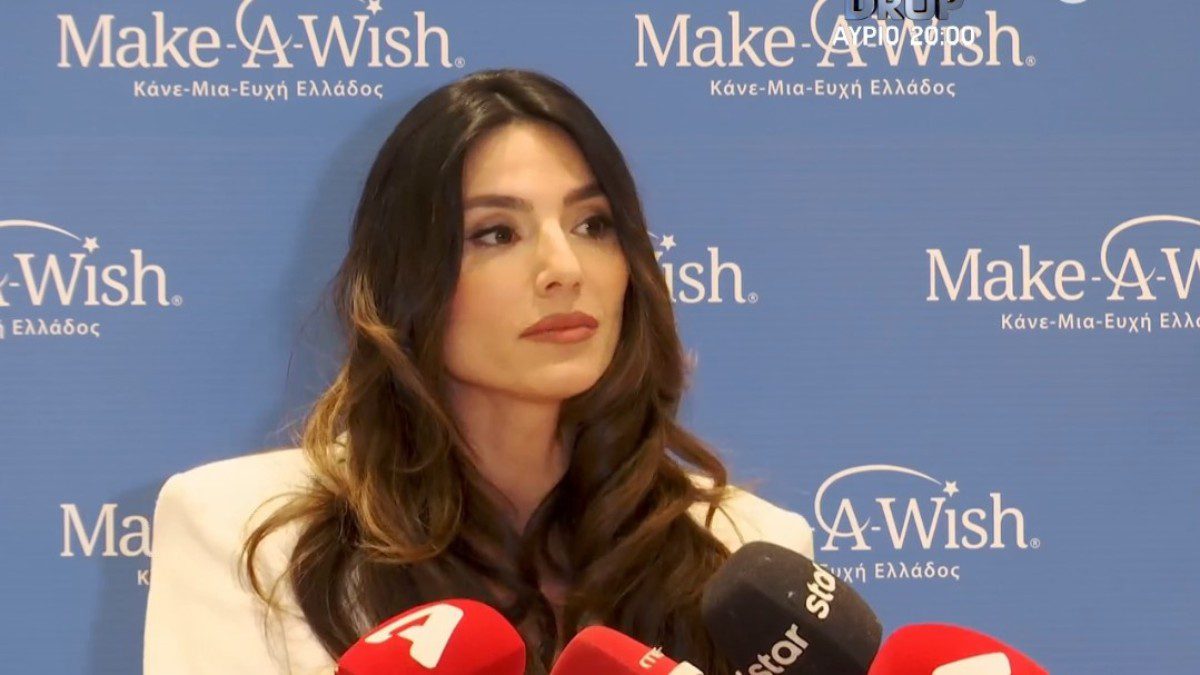 Η Ηλιάνα Παπαγεωργίου σε δηλώσεις της στις κάμερες