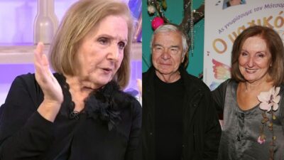 Η Κάρμεν Ρουγγέρη μιλά για τον σύζυγό της.