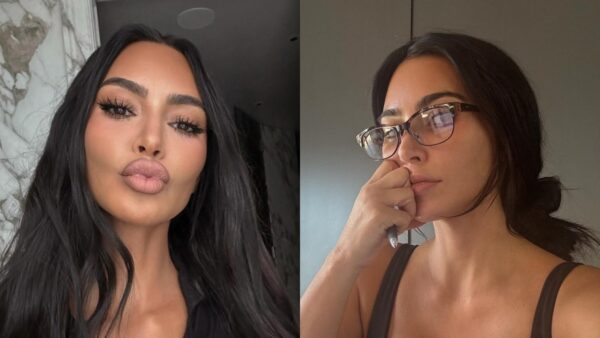 kim βαμμένη και άβαφη