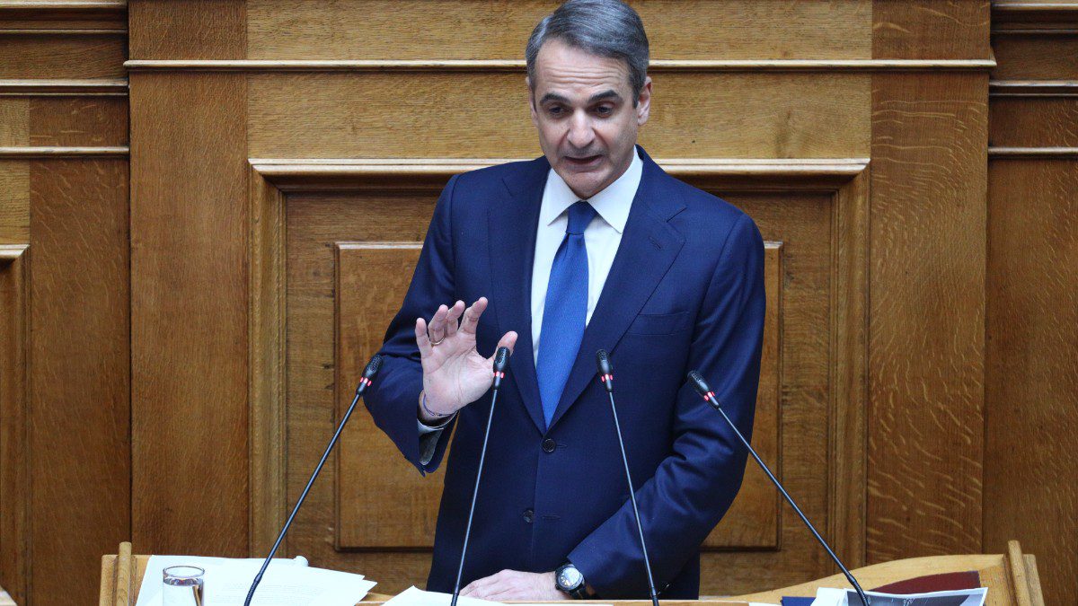 Ο Κυριάκος Μητσοτάκης στη Βουλή