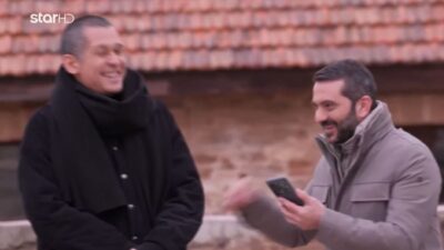 Ο Σωτήρης Κοντιζάς και ο Λεωνλιδας Κουτσόπουλος στο MasterChef