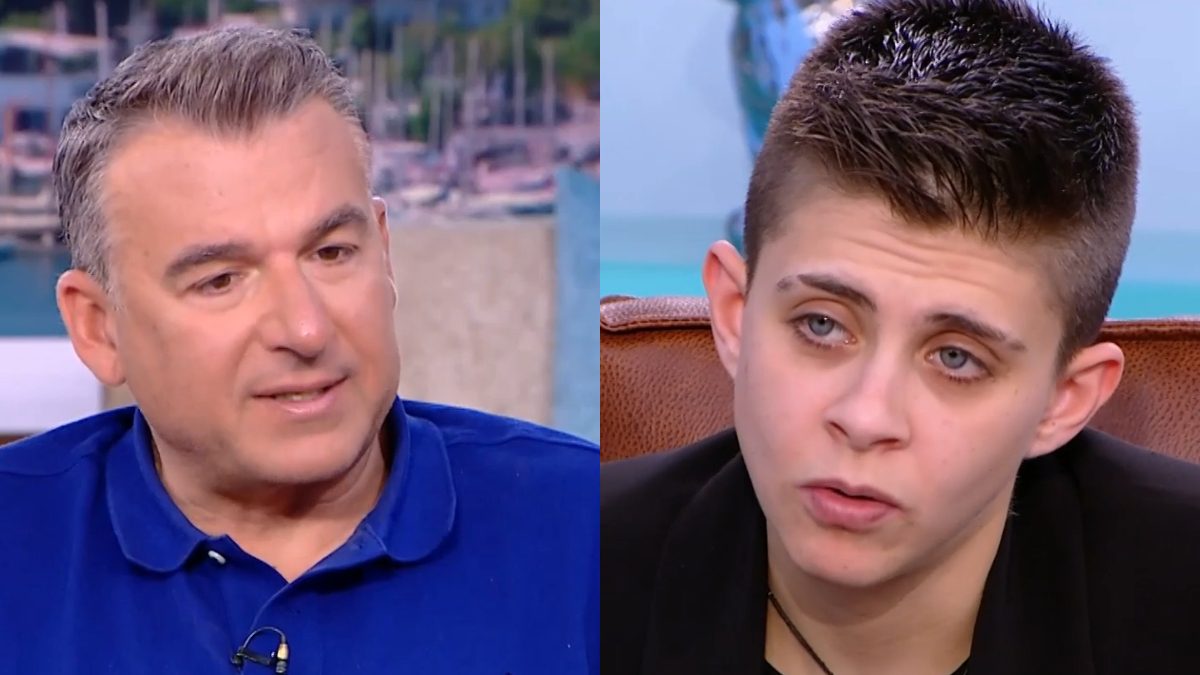 Ο Γιώργος Λιάγκας και η Ειρήνη Μουρτζούκου στο Πρωινό