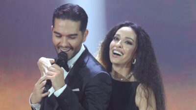 Ο Χρήστος Μάστορας και η Ελένη Φουρέιρα επί σκηνής