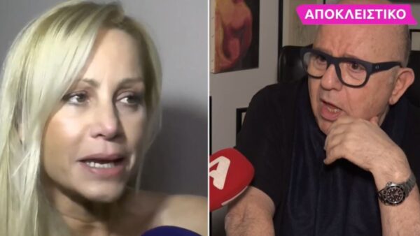 Ο Νίκος Μουρατίδης στο Super Κατερίνα και δίπλα η Κουτουμάνου