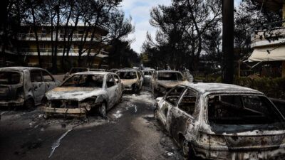 Φωτογραφία από την φωτιά στο Μάτι
