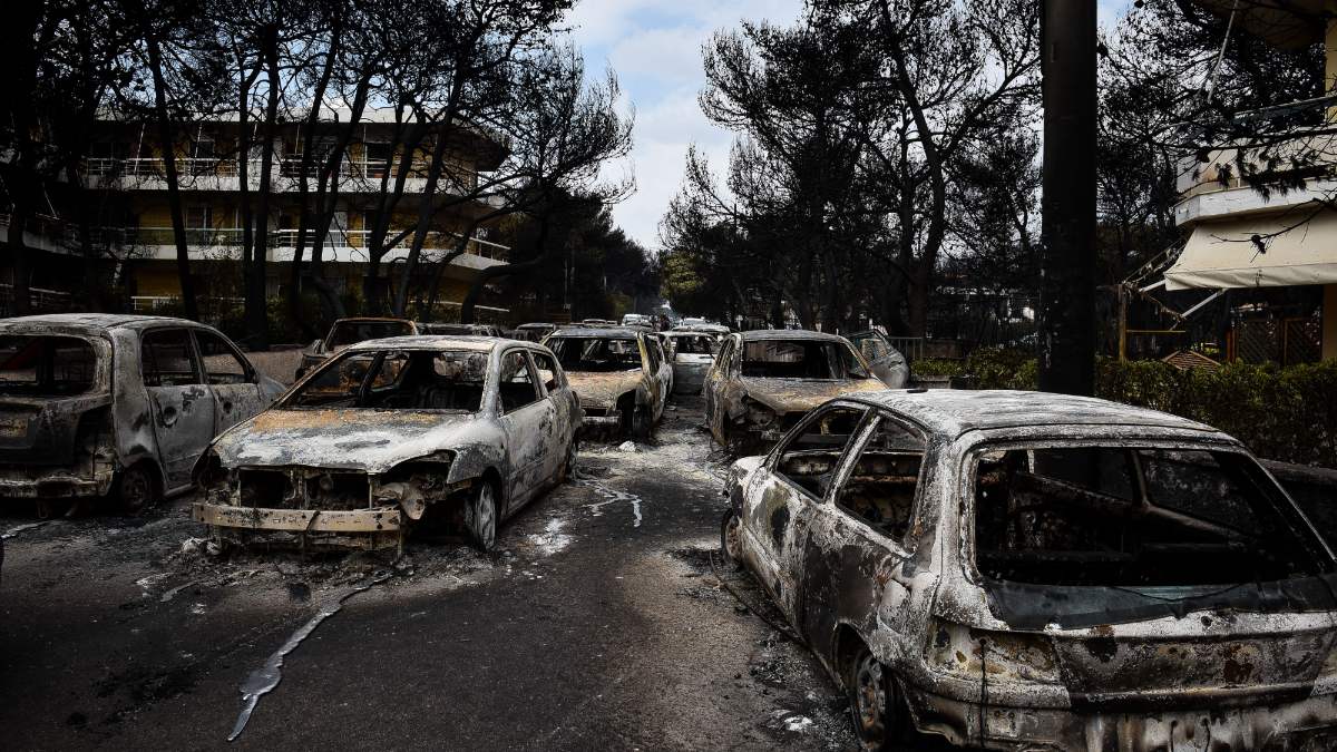 Φωτογραφία από την φωτιά στο Μάτι