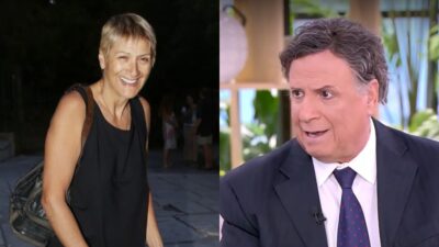 Ο Χάρης Ρώμας και η Καίτη Κωνσταντίνου σε κολάζ