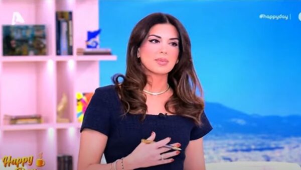 Η Σταματίνα Τσιμτσιλή στο πλατό του Happy Day