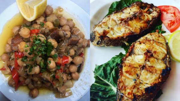 ρεβύθια και ψάρι