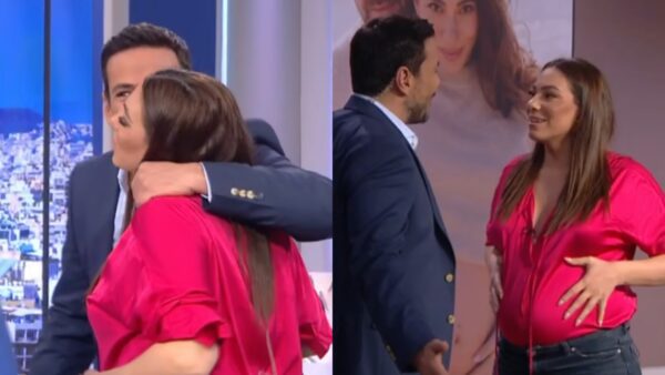 Η Ευρυδίκη Βαλαβάνη με φουσκωμένη κοιλίτσα και ο Κώστας Τσουρός στο Ακόμα δεν είδες τίποτα