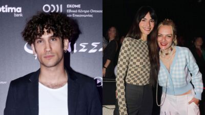 Ο Ορέστης Χαλκιάς και η Ηλιάνα Παπαγεωργίου με την Έλενα Χριστοπούλου σε κολάζ